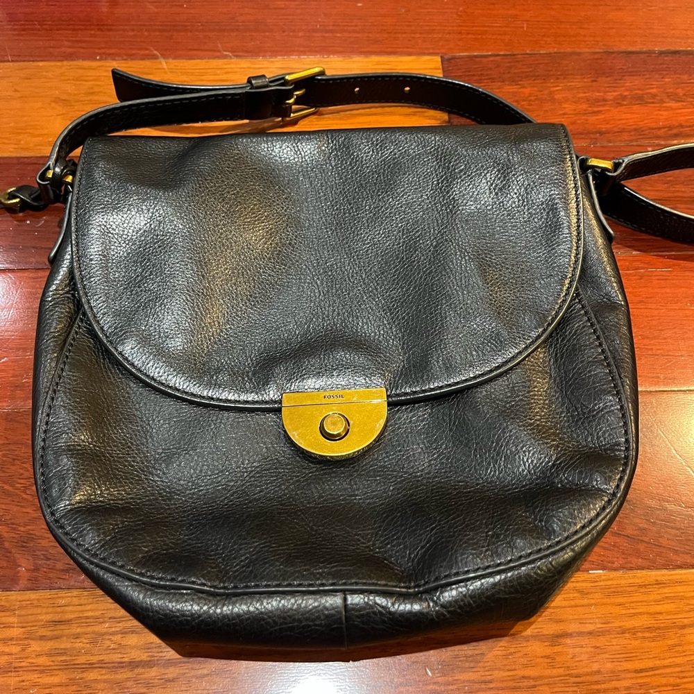 Fossil black crossbody bag